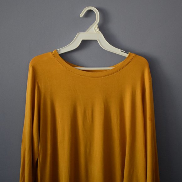 LUX Collection Yellow Long Sleeve Blouse - Picture 2 of 5